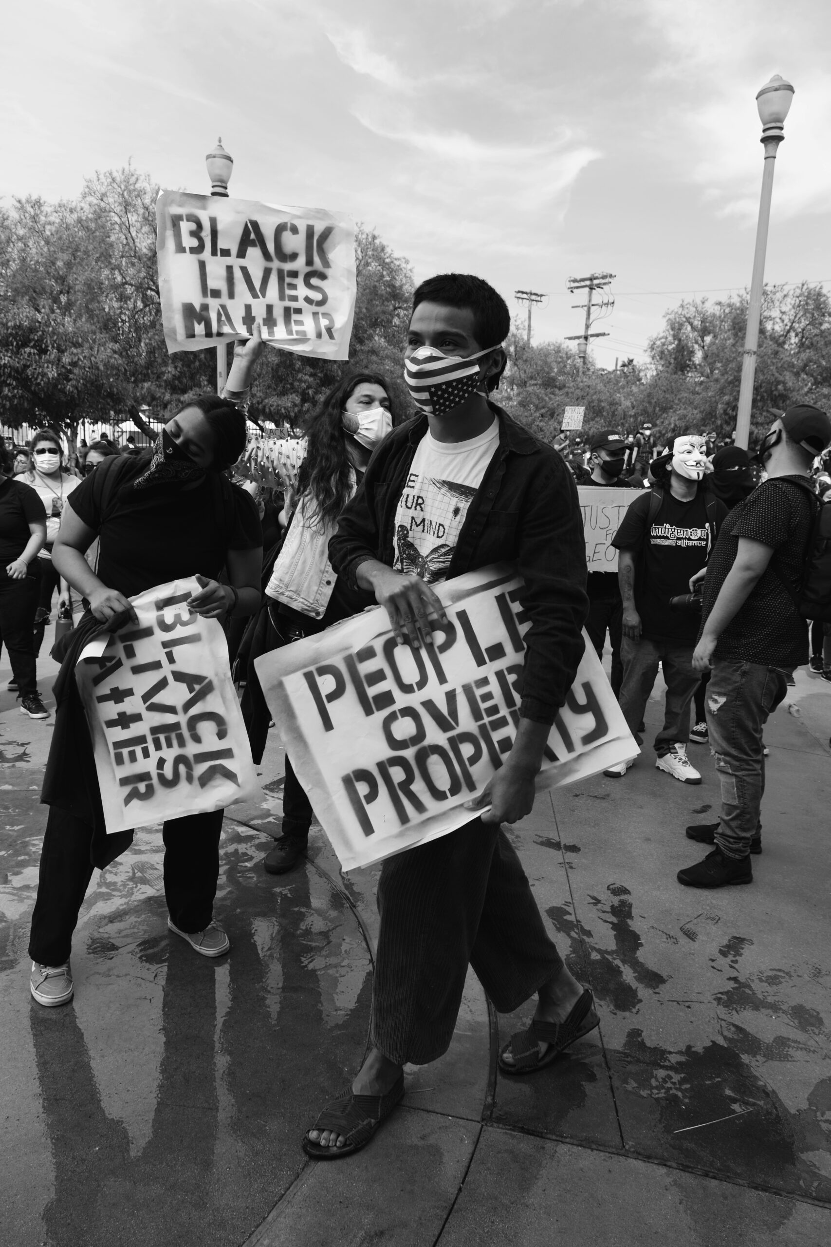 people protest